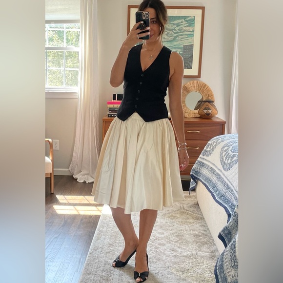Valentino Dresses & Skirts - Valentino Spa Silk Dupioni Flare Skirt